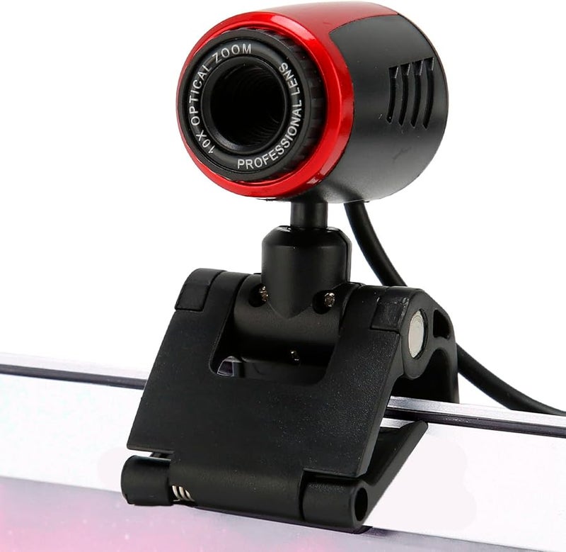 كاميرا ويب عالية الدقة USB 2.0 مع دوران 360 درجة لأجهزة الكمبيوتر المحمولة، توازن أبيض تلقائي للمكالمات المرئية والاجتماعات عبر الإنترنت - Image 4